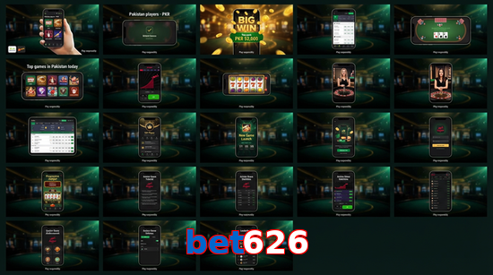 Main screen of Bet626 bet page for PK players